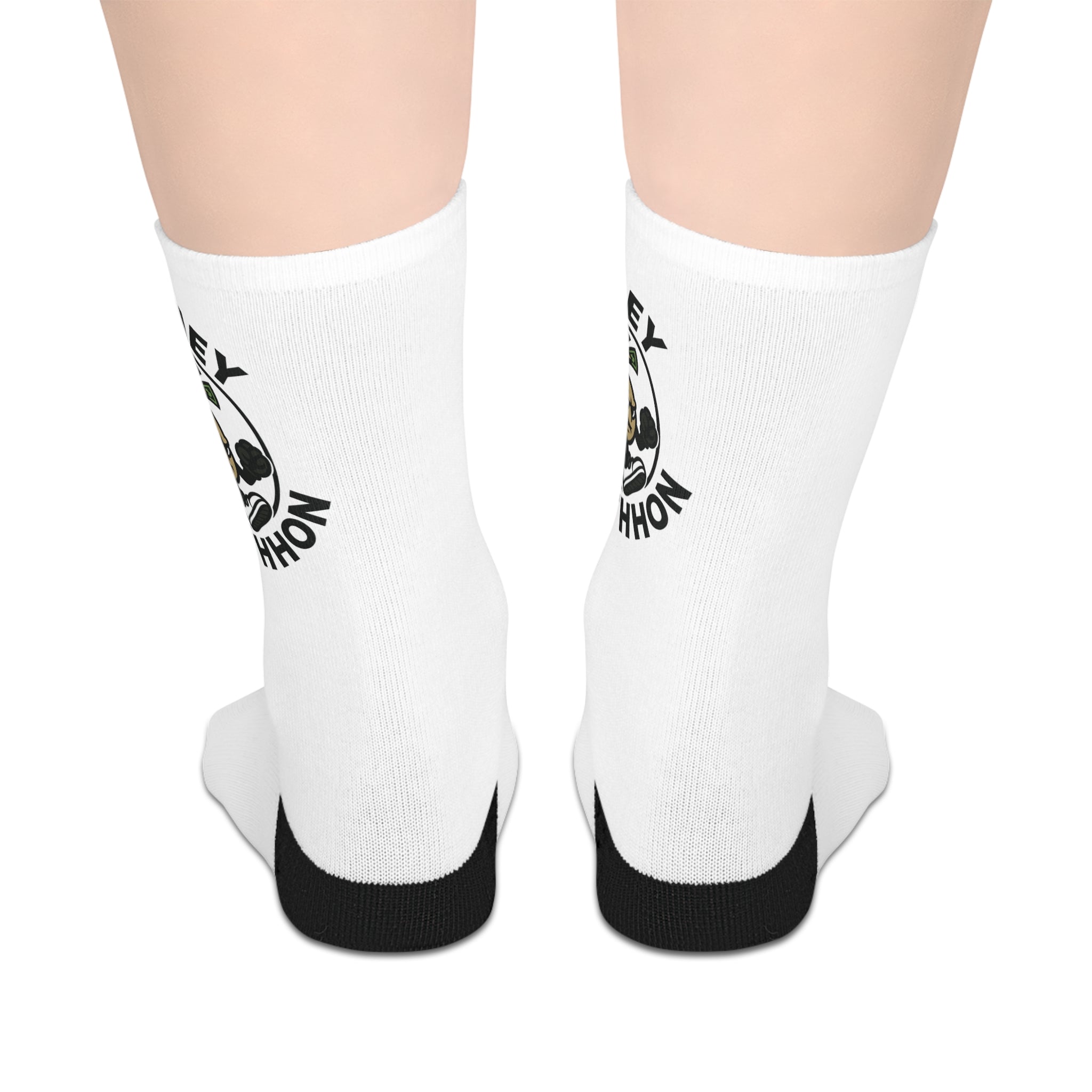 Mountain Marathon Mid-Length Socks, Cozy Running Socks, Gift for Athletes, Hiking Accessories, Sportswear, Everyday Comfort