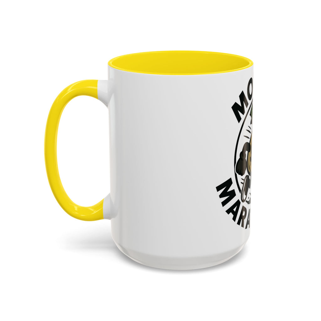 Money Marathon Coffee Mug - Fun Motivational Mug for Runners, Gift for Marathon Lovers, Unique Office Supplies, Sports Theme Coffee Cup