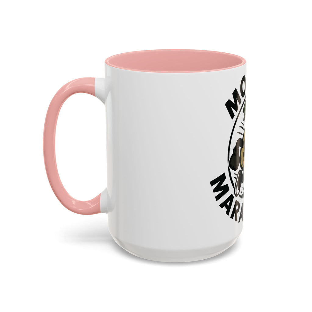 Money Marathon Coffee Mug - Fun Motivational Mug for Runners, Gift for Marathon Lovers, Unique Office Supplies, Sports Theme Coffee Cup