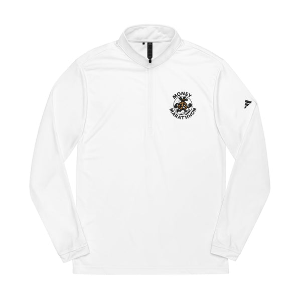 Quarter-Zip Pullover Money Marathon Winter Embroidered Sweatshirt