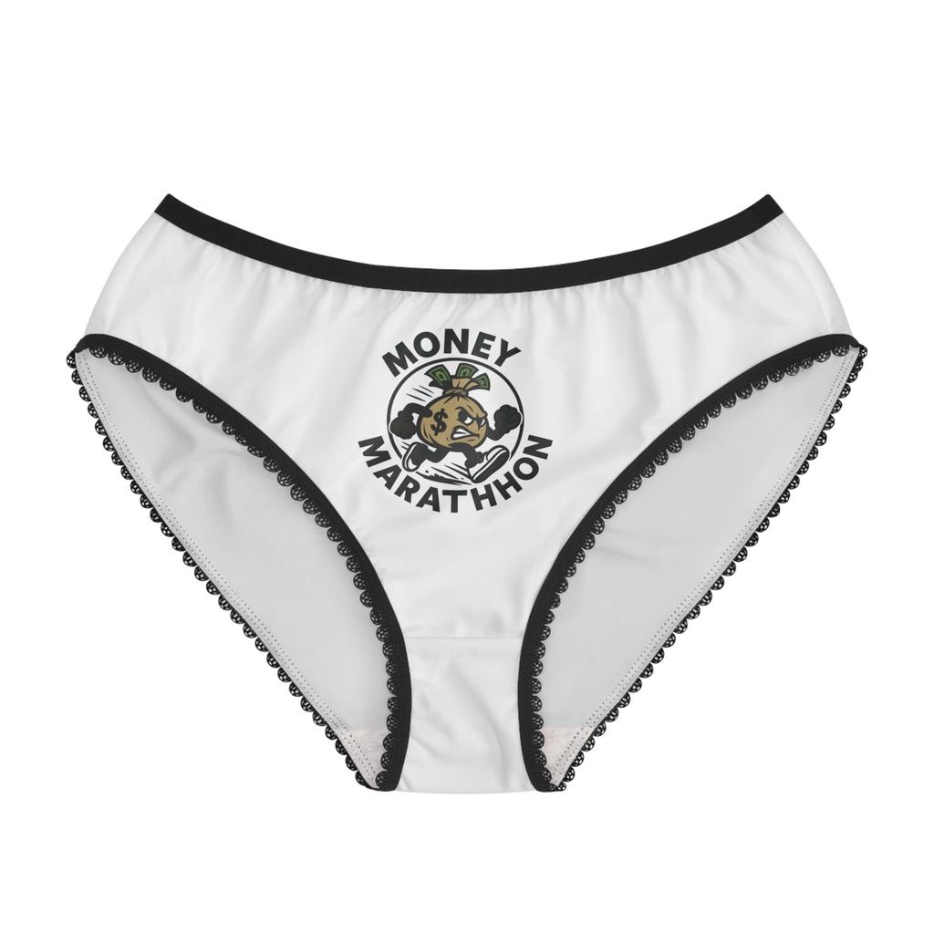 Money Marathon Women's Briefs | Fun Gift for Runners | Comfortable Lingerie | Unique Bachelorette Party Favor | Chic Everyday Wear