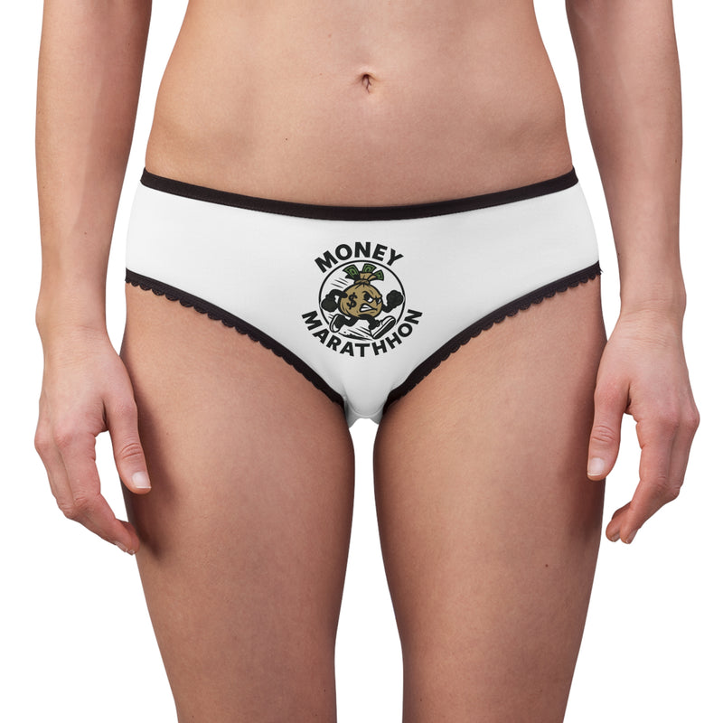 Money Marathon Women's Briefs | Fun Gift for Runners | Comfortable Lingerie | Unique Bachelorette Party Favor | Chic Everyday Wear