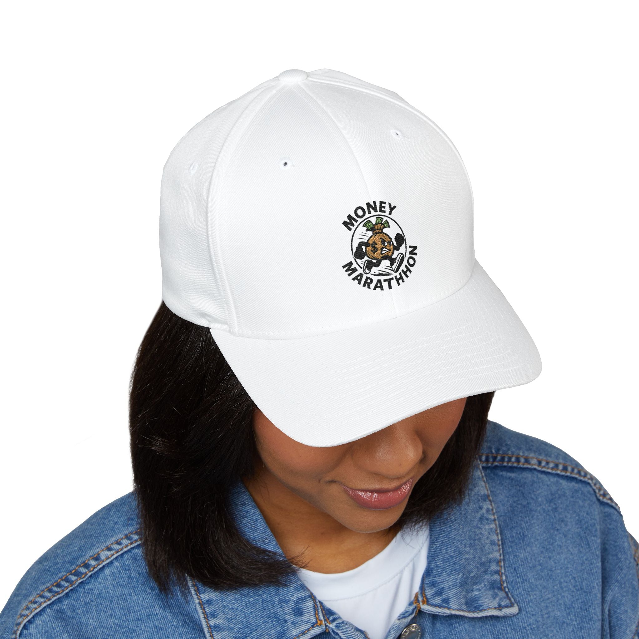 Money Marathon Embroidered Cap | Gift for Runners, Sports Hat, Custom Baseball Cap, Running Accessories, Stylish Headwear